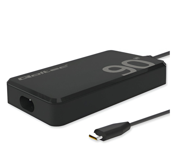 QOLTEC Ładowarka sieciowa 90W GaN Fast SLIM 5-20V 4.5A USB-C 3.1 - 1330674 - zdjęcie